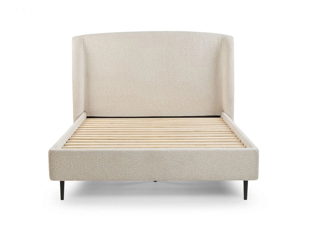Adam Boucle Bed Ivory 2
