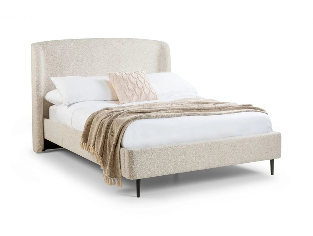 Adam Boucle Bed Ivory