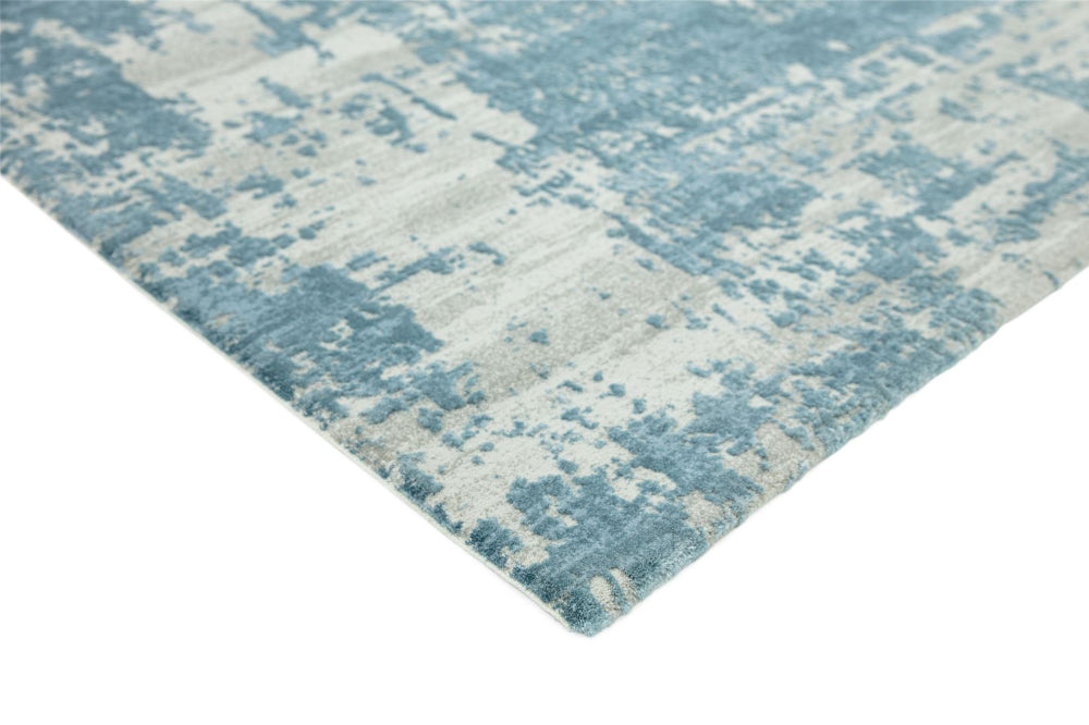 Alexis Floor Rug Blue Corner Detail 2