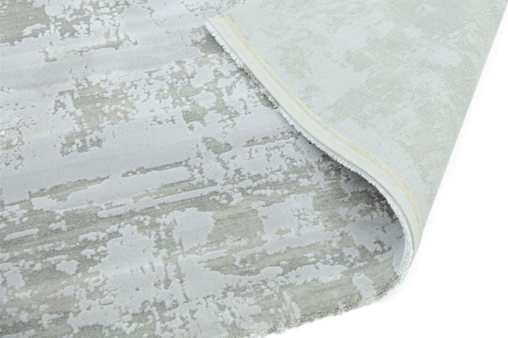 Alexis Floor Rug Silver Corner Detail 3