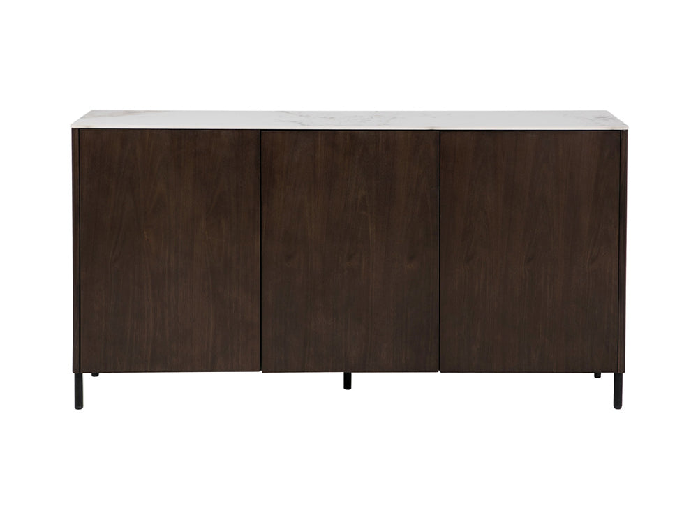 Alina 3 Door Sideboard Brown 2
