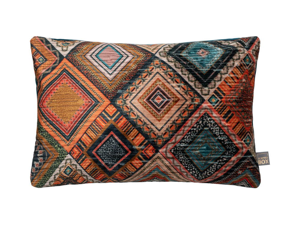 Amara 350x500mm Cushion Teal Orange