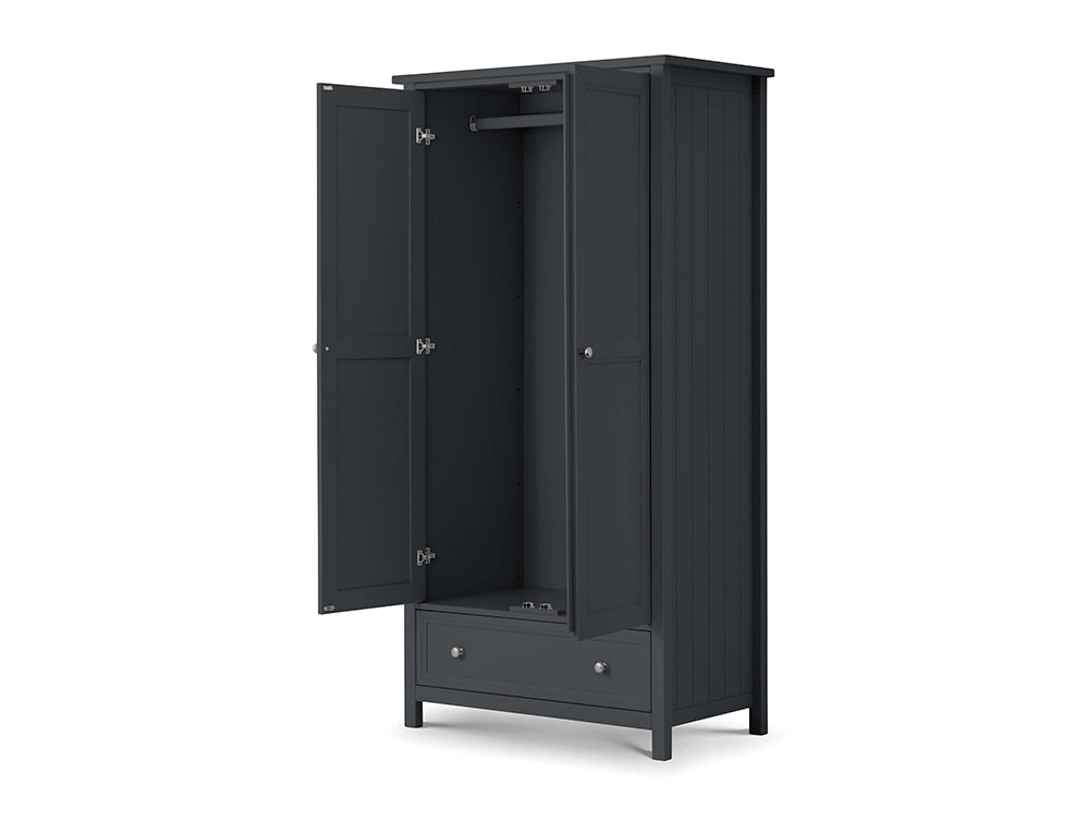 Anne 2 Door Combination Wardrobe Anthracite 2