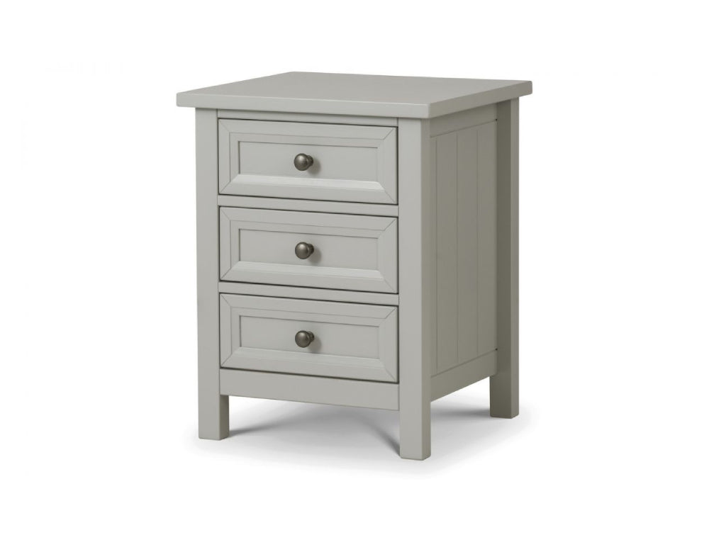 Annie 3 Drawer Bedside Table Dove Grey