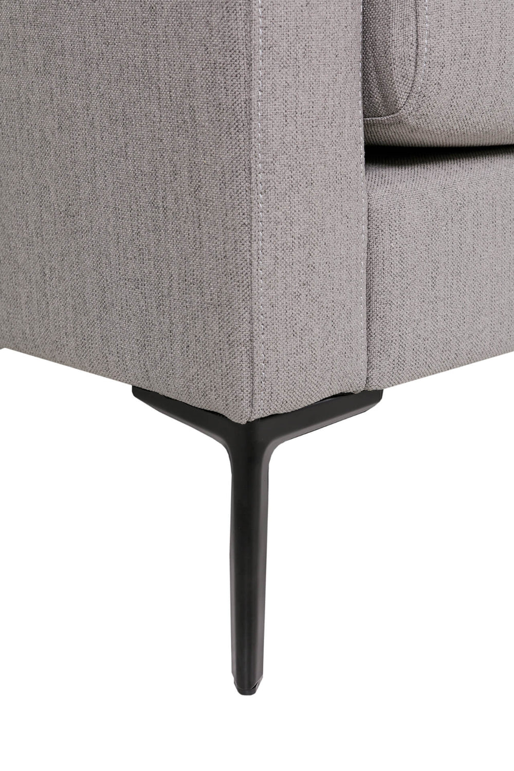 Apollo 2 Seater Sofa Greige Leg Detail