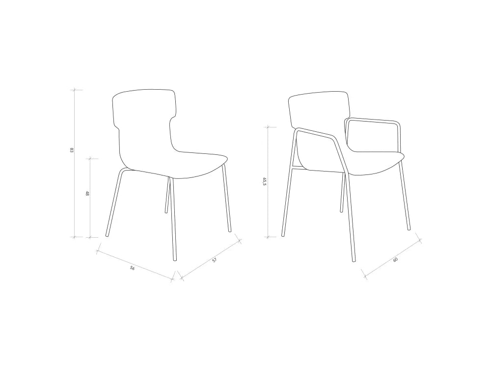 Archer Dining Armchair Dimensions