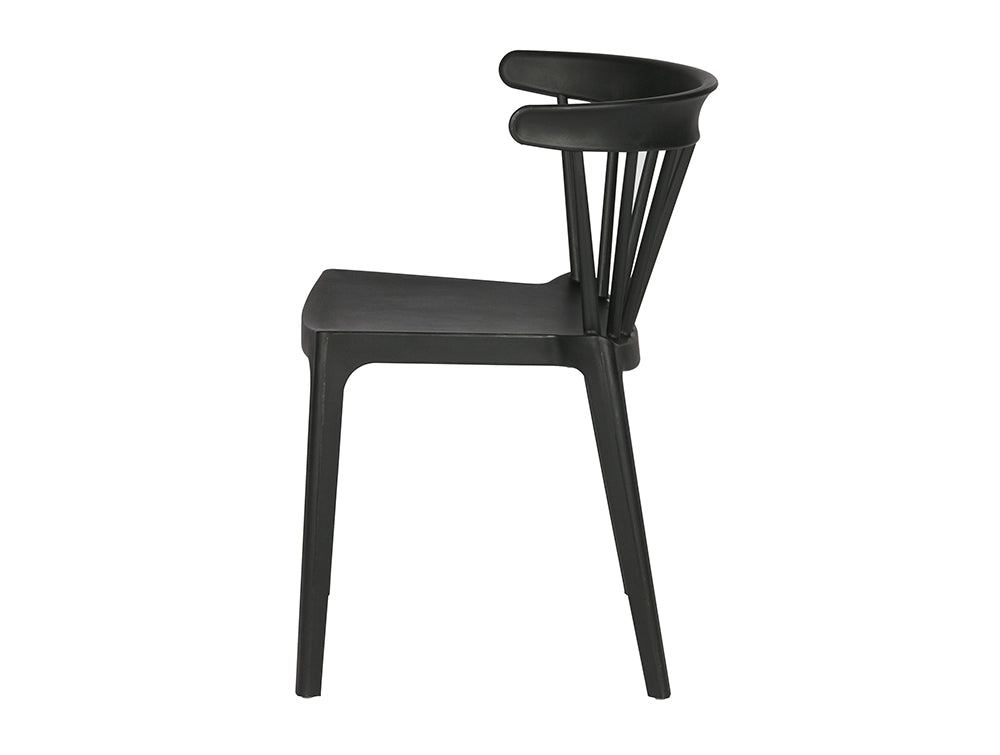 Ash Polypropylene Chair Black 2