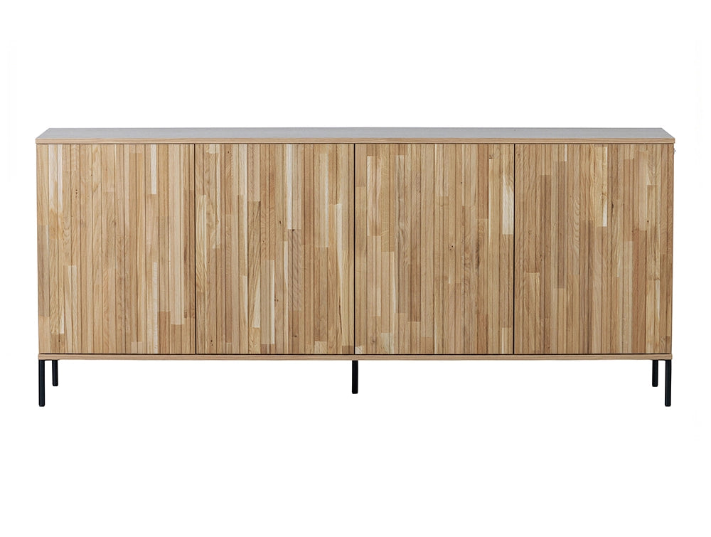 Ashley Graphic Embossed Sideboard Natural Oak