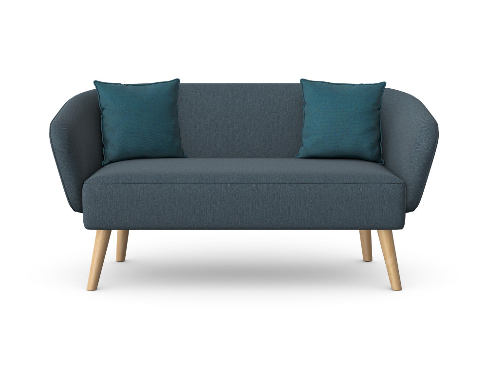 Aspect Upholstered 2 Seater Sofa with Wooden Legs 2