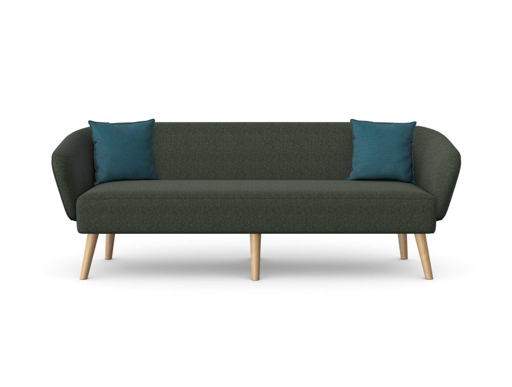 Aspect Upholstered 3 Seater Sofa with Wooden Legs 2