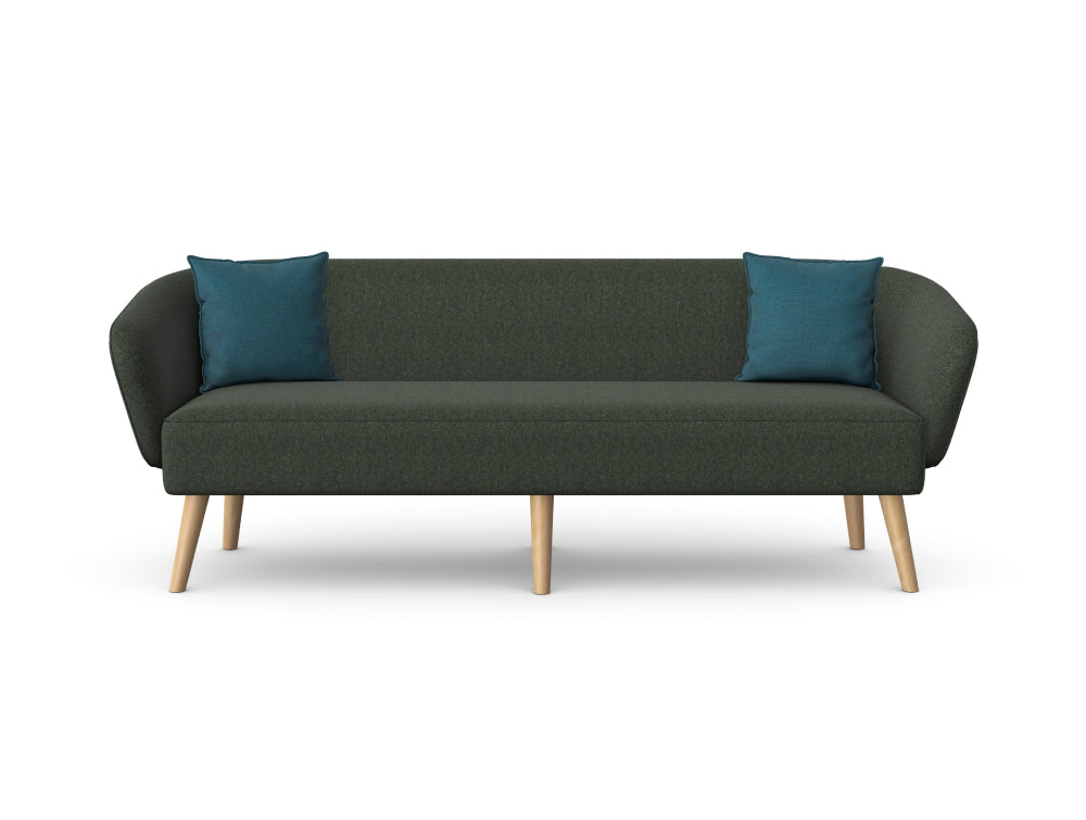 Aspect Upholstered 3 Seater Sofa with Wooden Legs 2