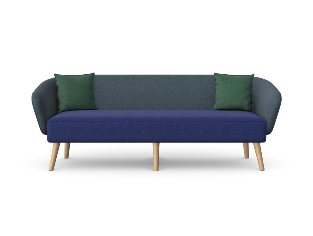 Aspect Upholstered 3 Seater Sofa with Wooden Legs 3