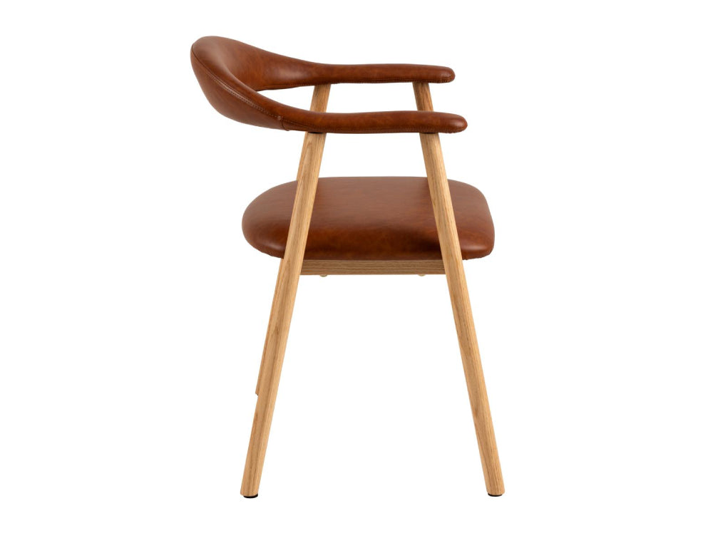 Austin Dining Chair Oak Brandy 3