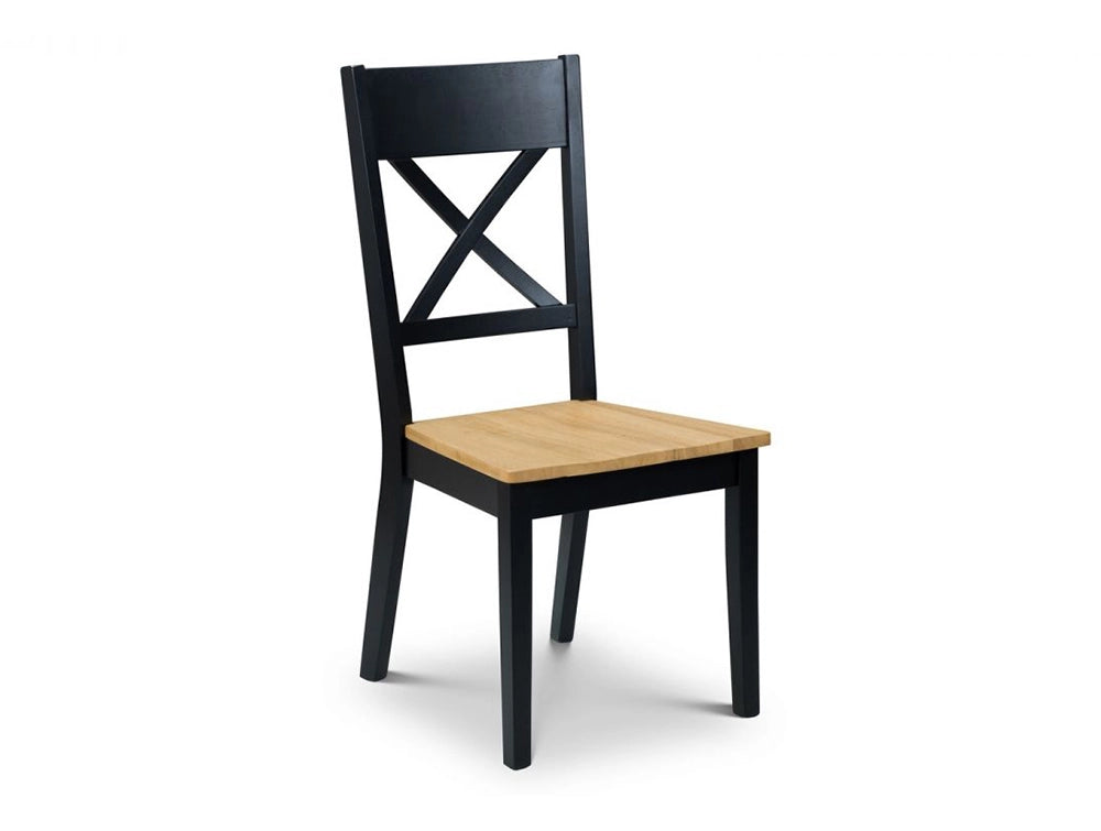 Ava Dining Chair Black Oak