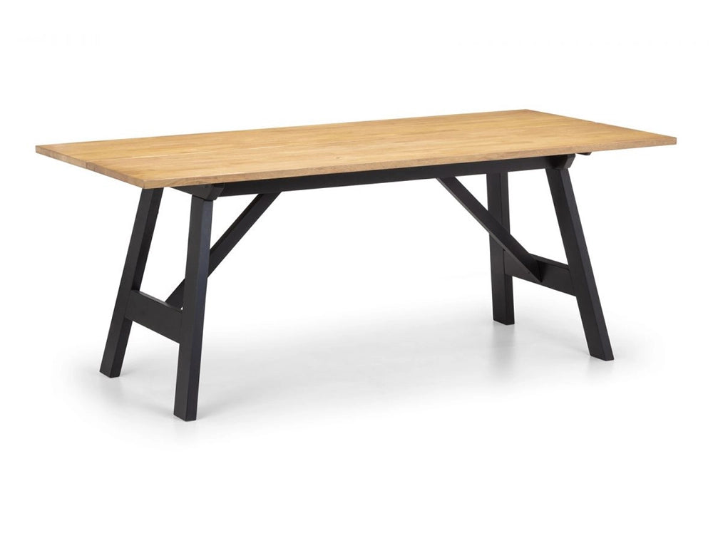 Ava Dining Table Black Oak