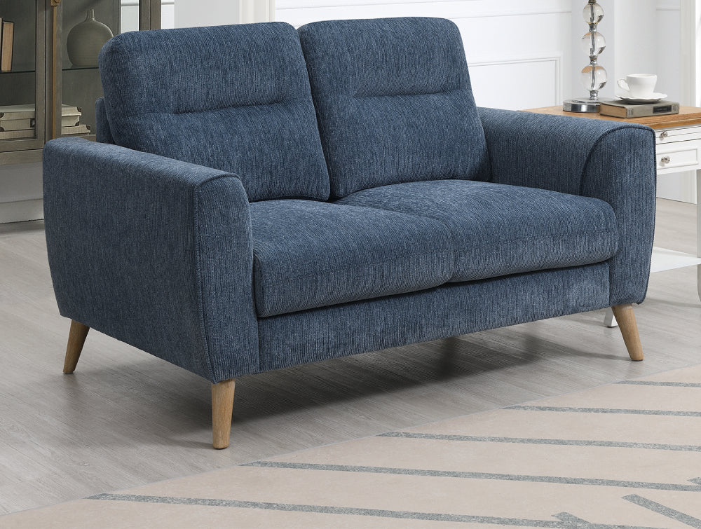 Avery 2 Seater Navy Sofa in Living Room Setting