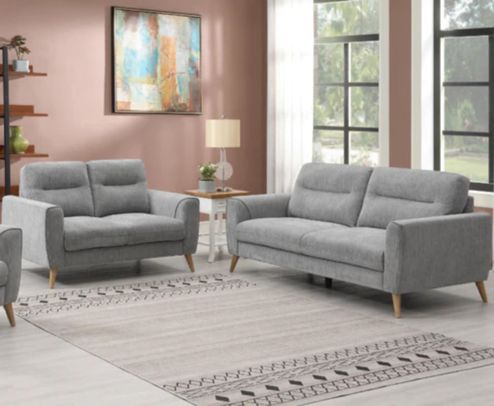 Avery 3 Seater Sofa in Grey Finish 2