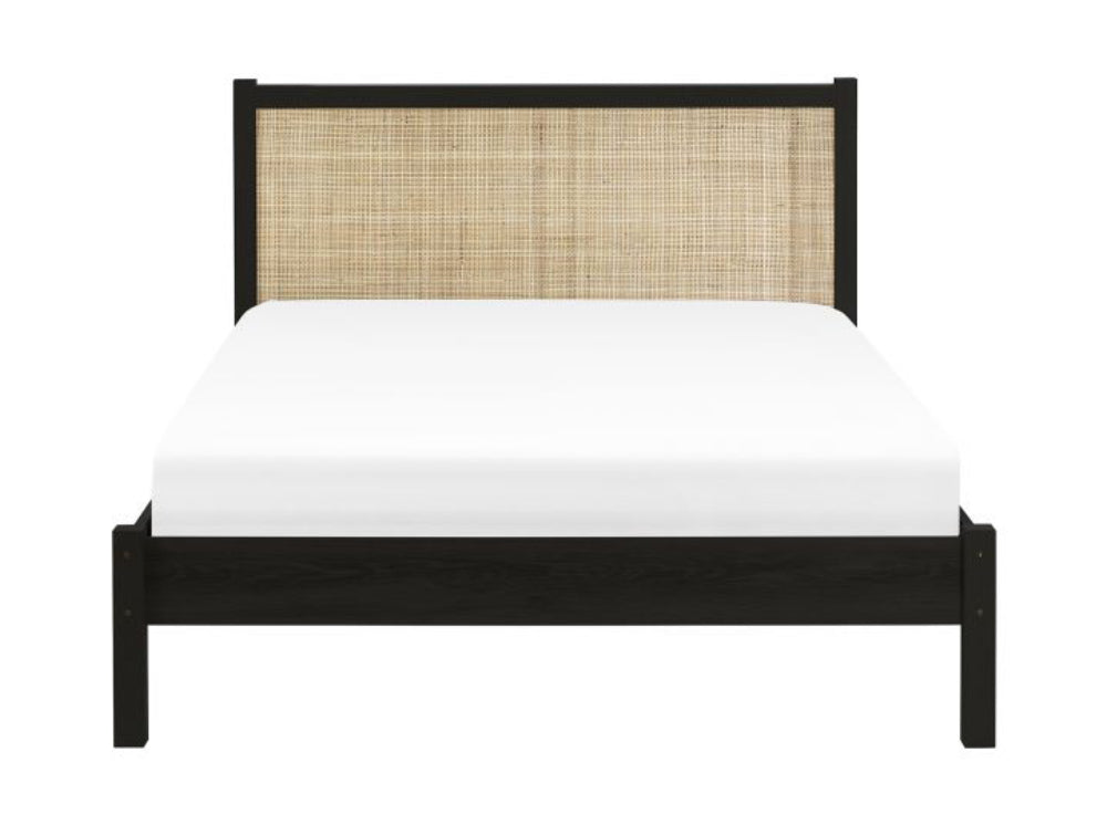 Bari Rattan Bed Frame Black 3