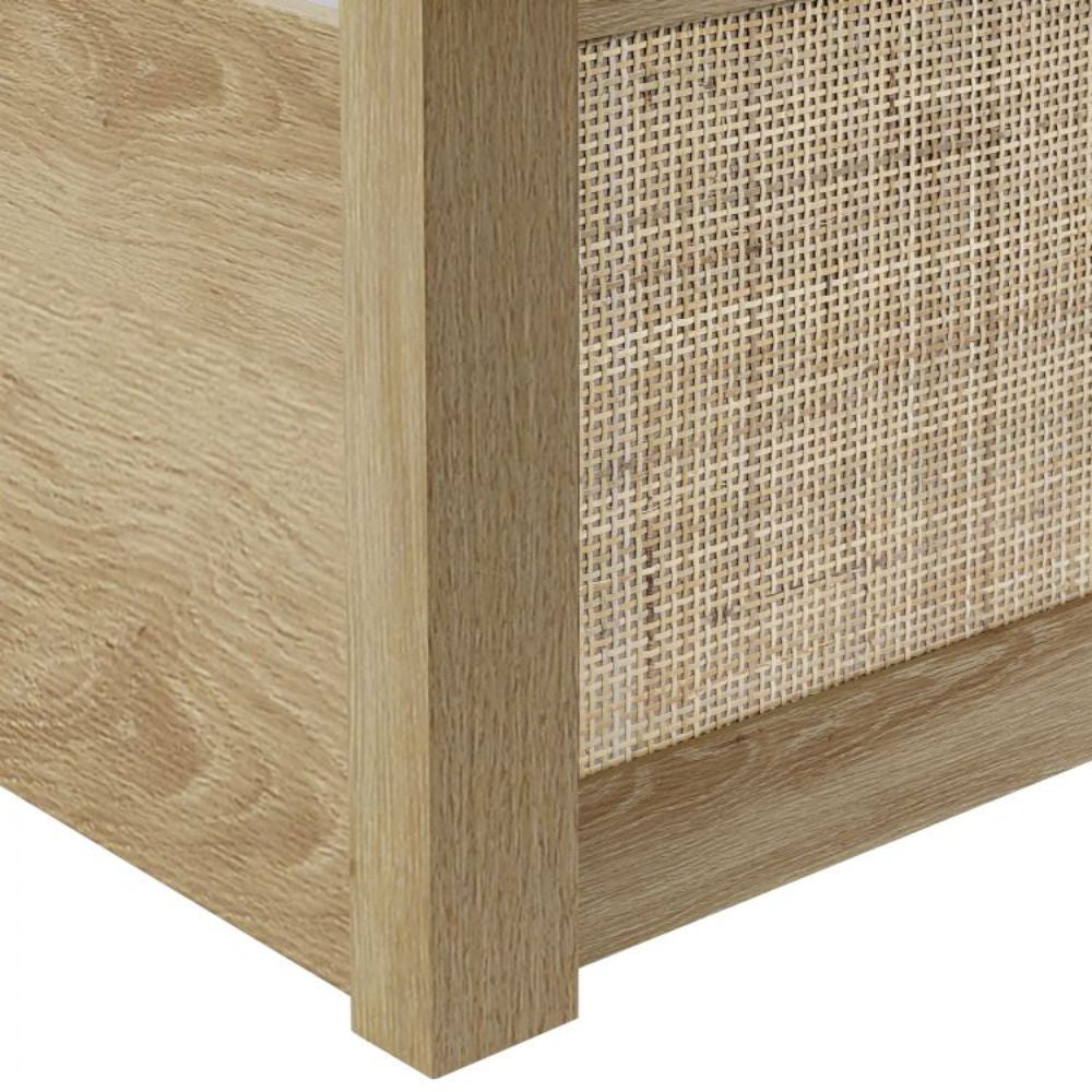 Bari Storage Bed Frame Oak Base Detail