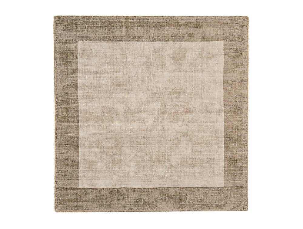 Bonnie Hand Woven Square Floor Rug Putty