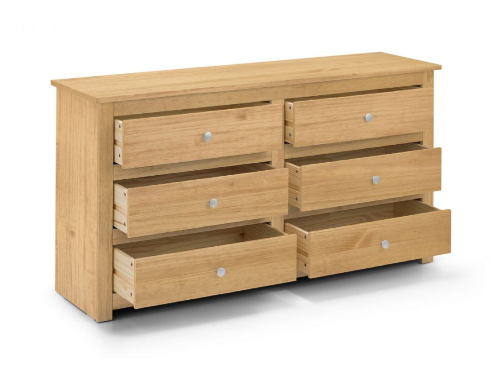 Bradley 6 Drawer Chest Waxed Pine 3