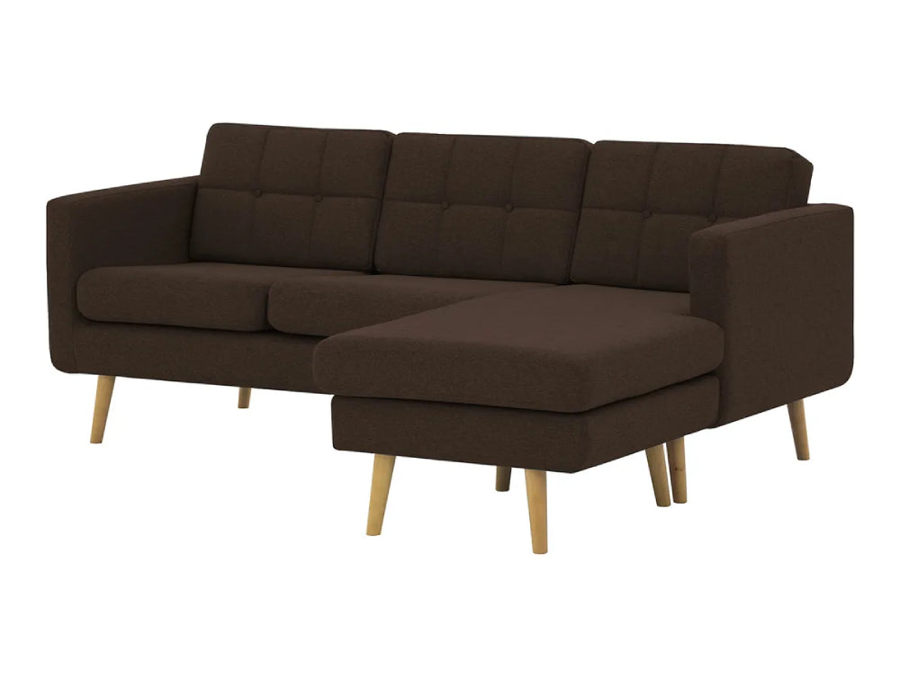 Brent Chaise Sofa - Brown