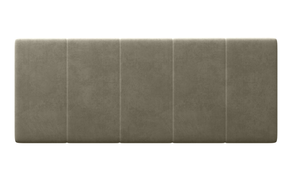 Deco Headboard 24" High in Plush Velvet Slate