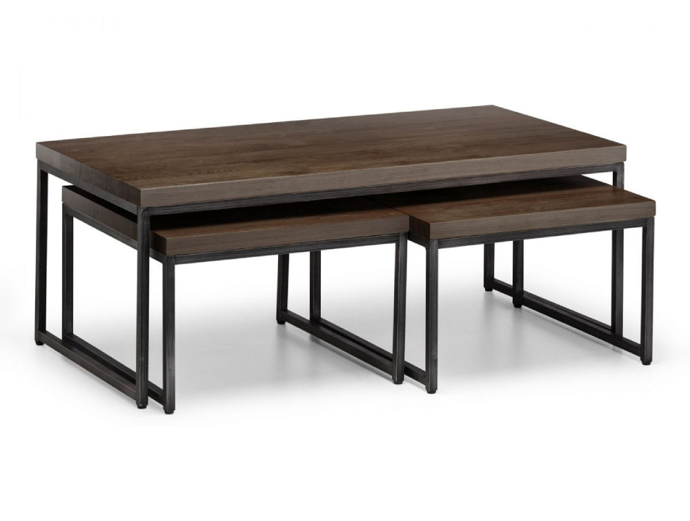 Bronx Nesting Coffee Tables Dark Oak