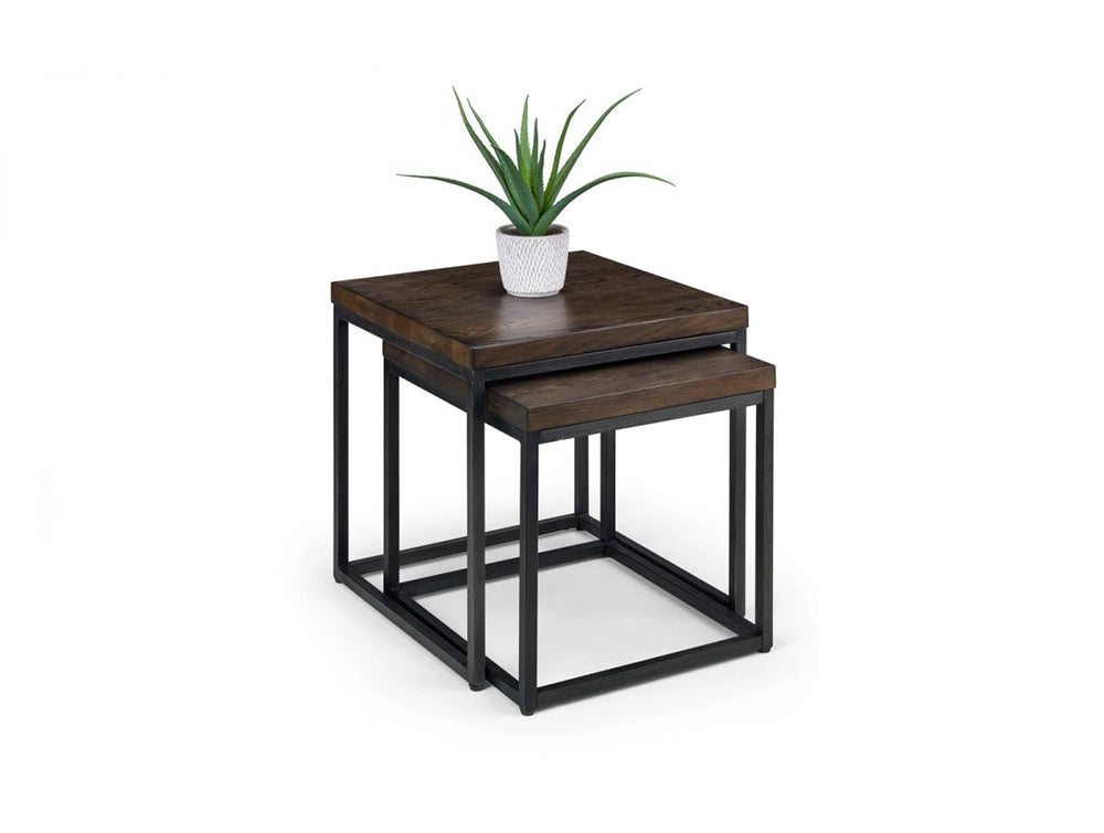 Bronx Nesting Lamp Tables Dark Oak