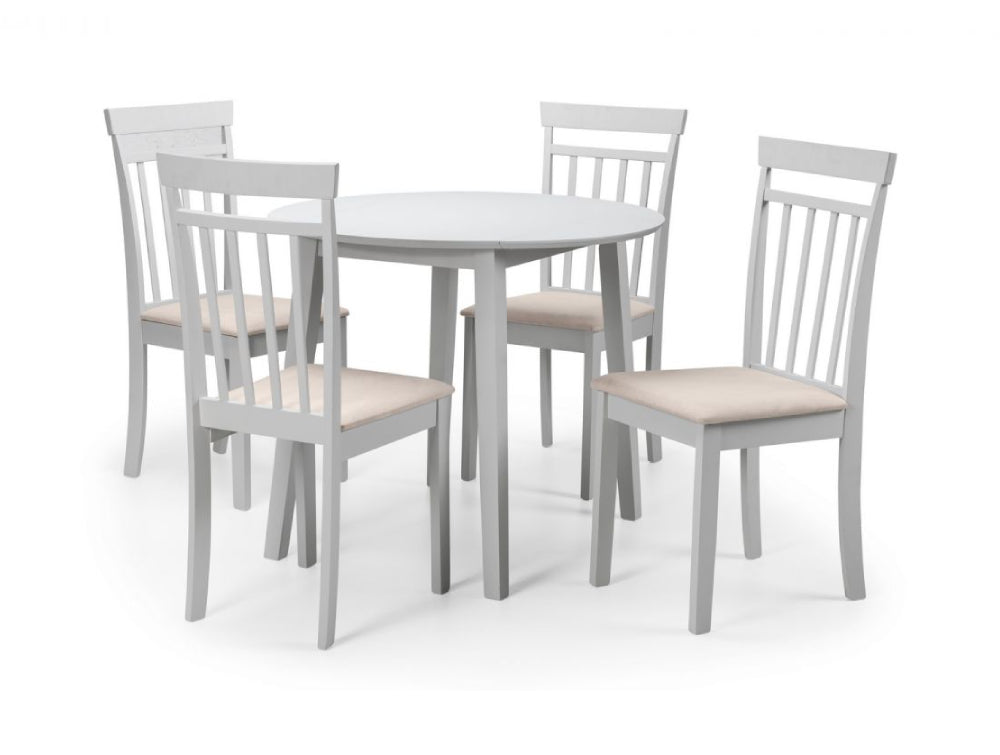 Burren Dropleaf Table Grey and Dining Chairs 2