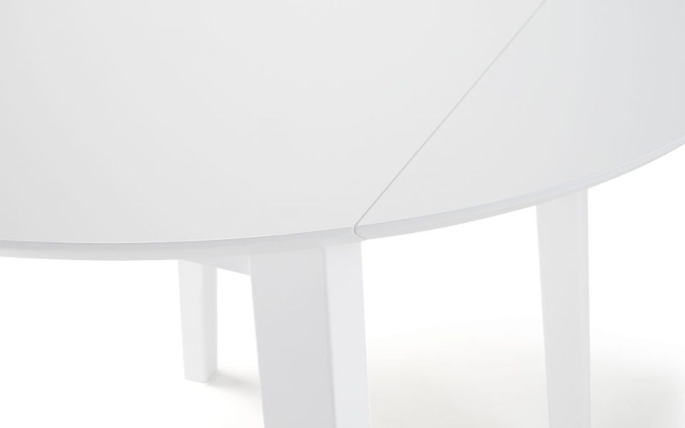 Burren Dropleaf Table White Edge Detail