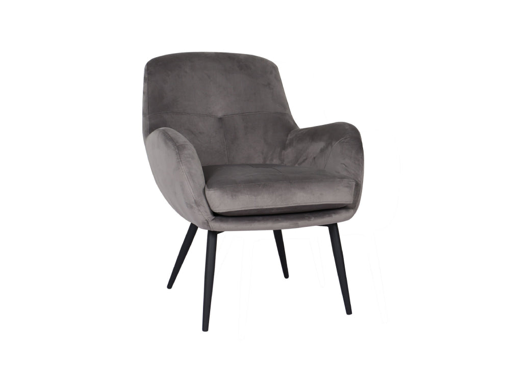 Calla Accent Chair Viola Aluminium