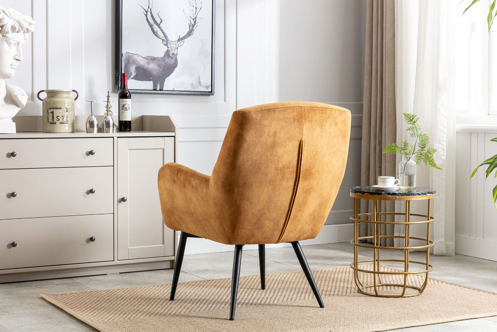 Calla Accent Chair with Coffee Table and Floor Rug in Living Room Setting 3