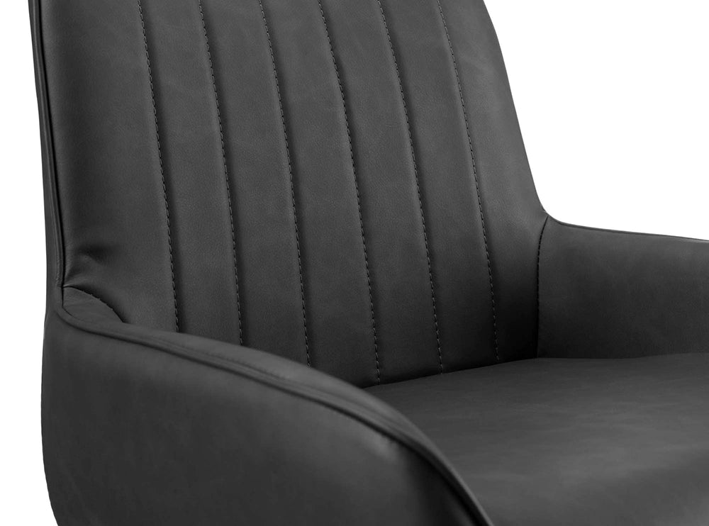 Camden Dining Chair Black Backrest Detail