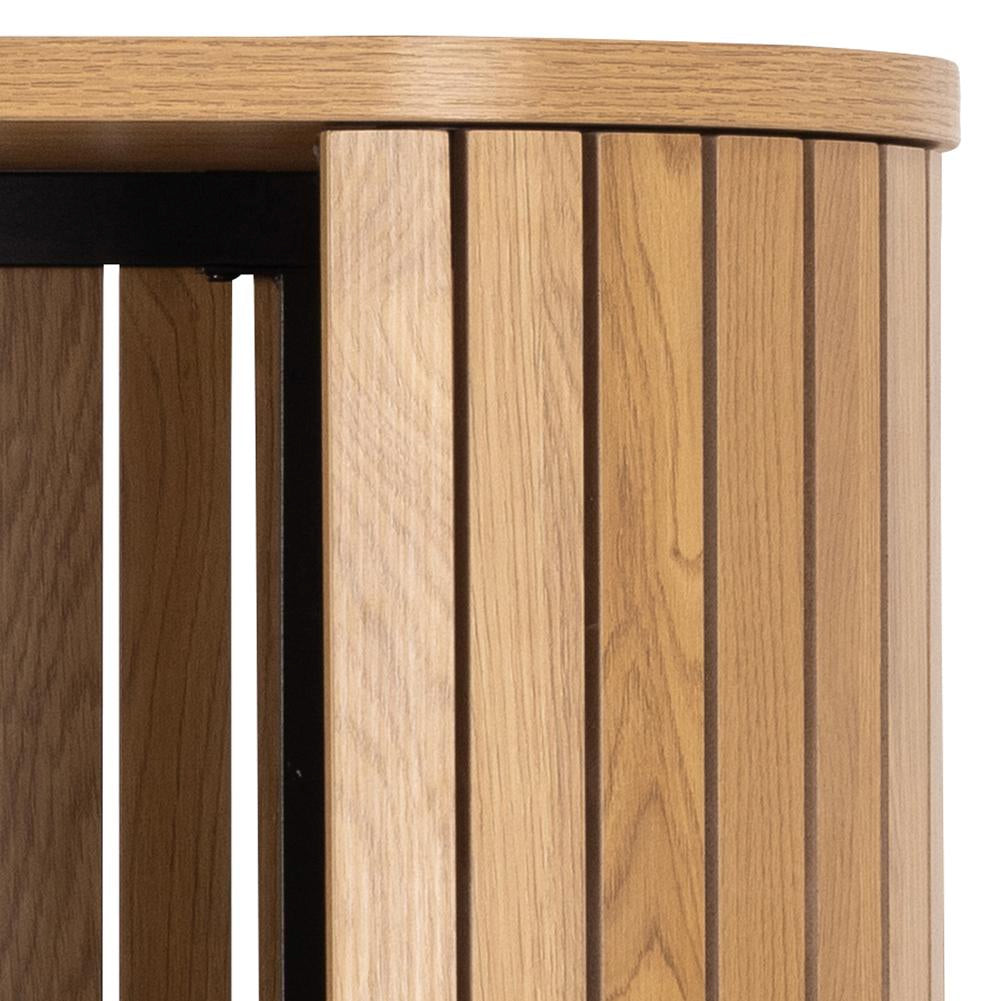 Carlos Wooden Bookcase Top Front Detail