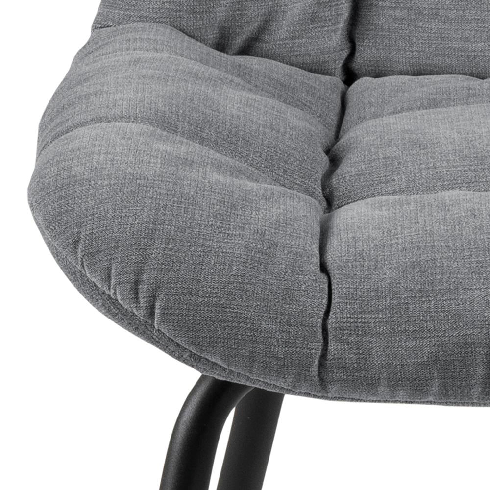 Carrie Dining Chair Grey Seat Detail