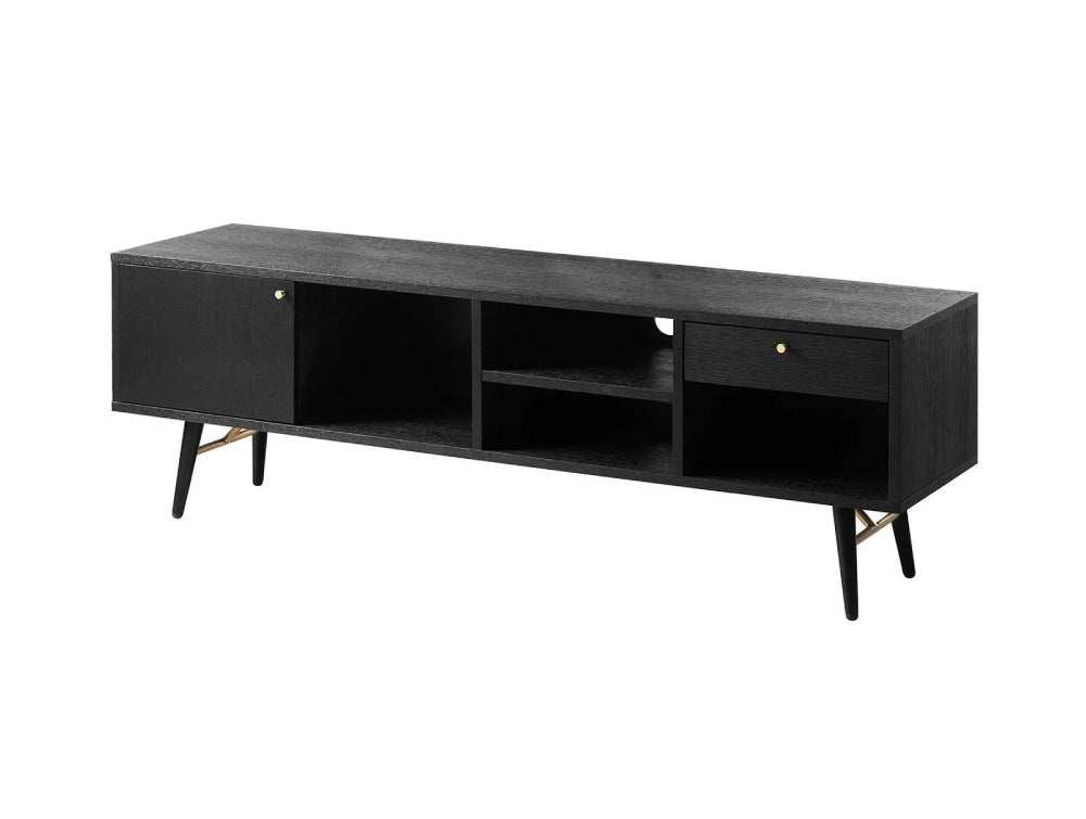 Casa Large Media Unit Black and Copper