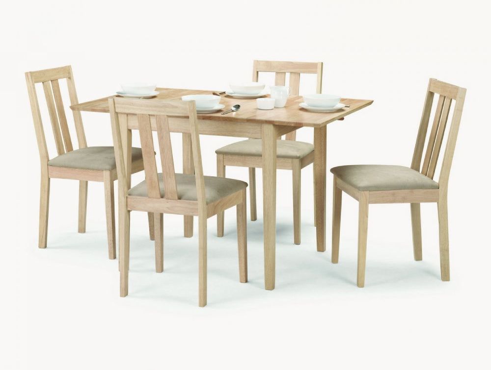 Cassie Extending Dining Table Natural with Chairs