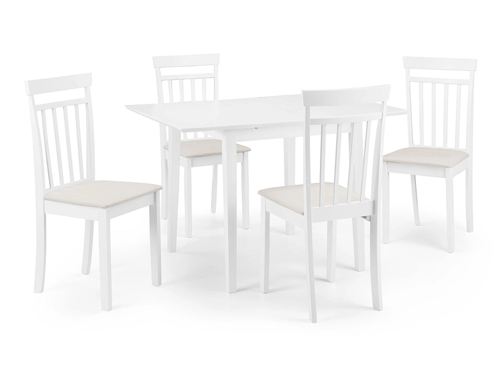 Cassie Extending Dining Table and Chair White 2
