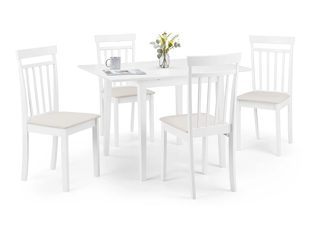 Cassie Extending Dining Table and Chair White