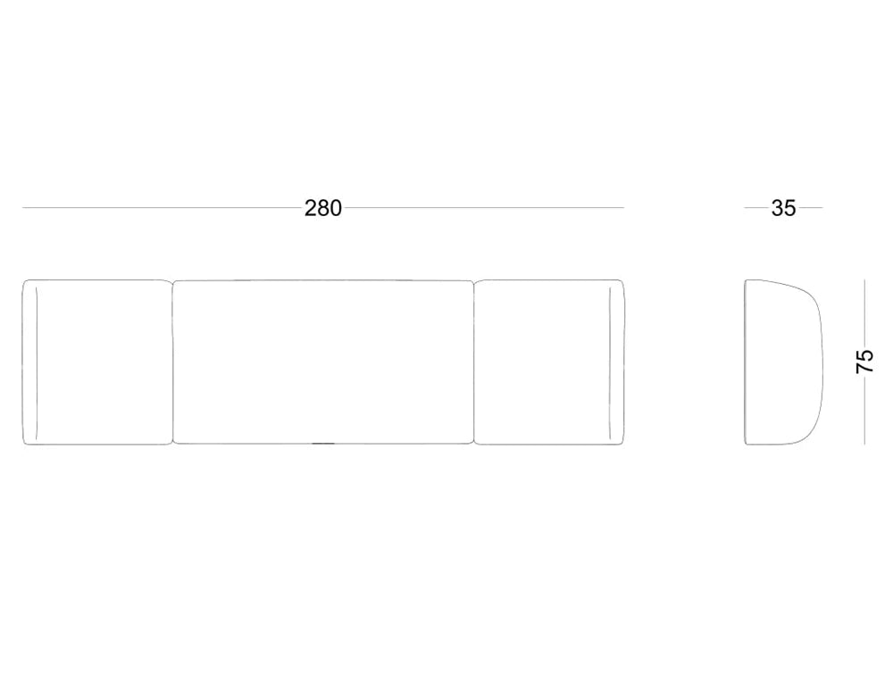 Casual Solutions Sail Headboard 7 Dimensions