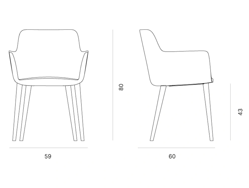 City Design Balance Dining Chair Dimensions