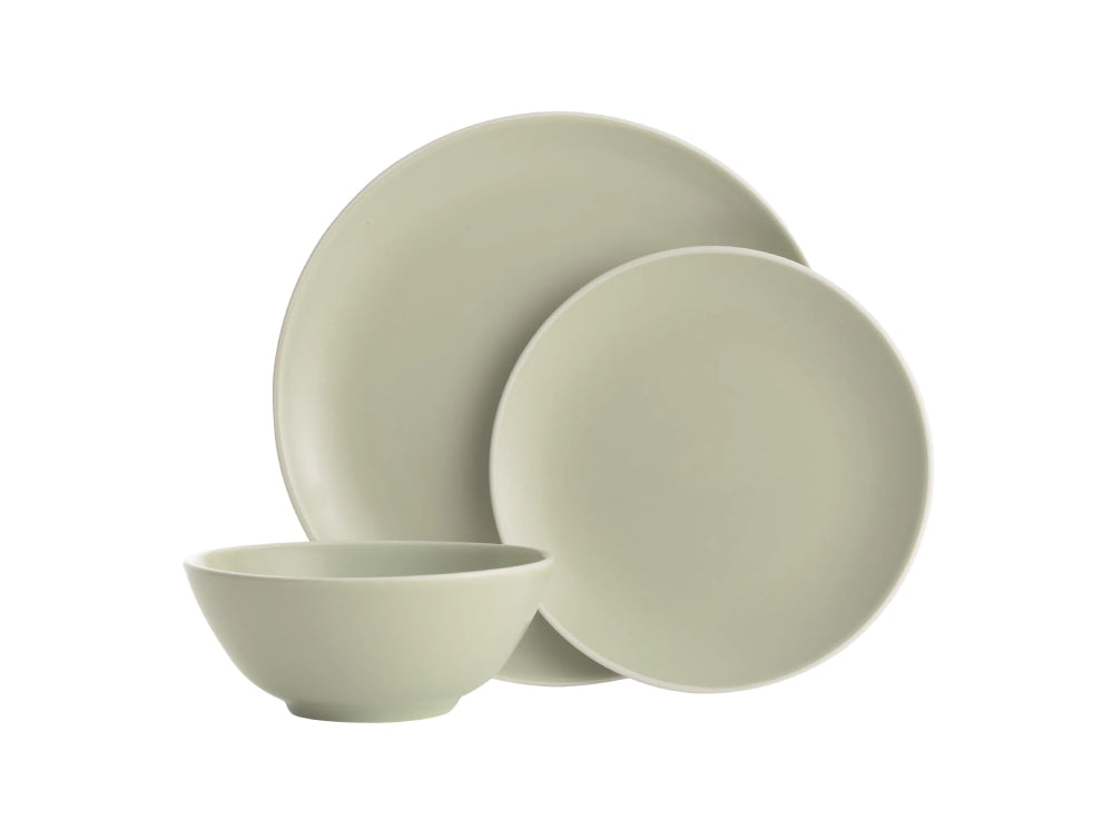 Classic Green 12 Piece Dinner Set