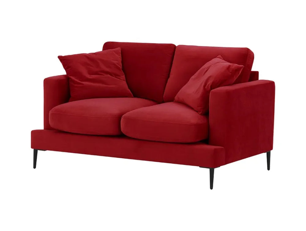 Cody 2 Seater Sofa Dark Red