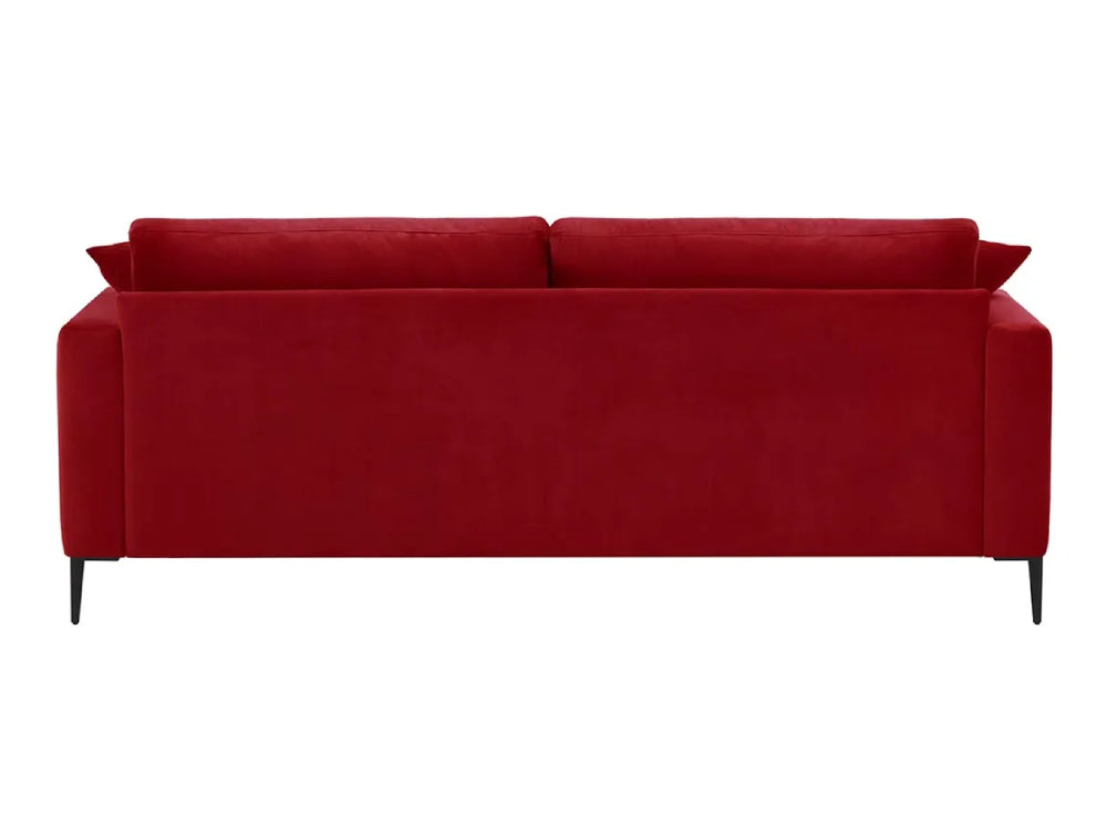 Cody 3 Seater Sofa Dark Red 4