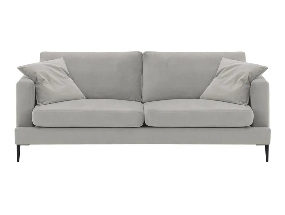 Cody 3 Seater Sofa Silver 2