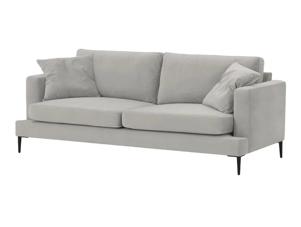 Cody 3 Seater Sofa Silver