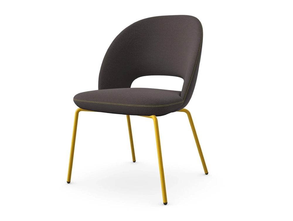 Core Canteen Chair with 4 Leg Metal Frame Base 2