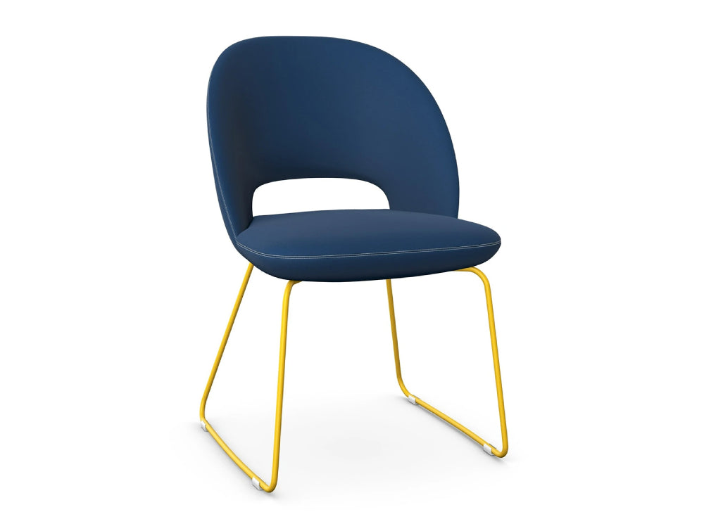 Core Canteen Chair with Skid Frame Base 4