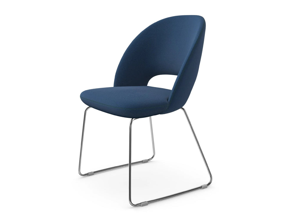 Core Canteen Chair with Skid Frame Base 8